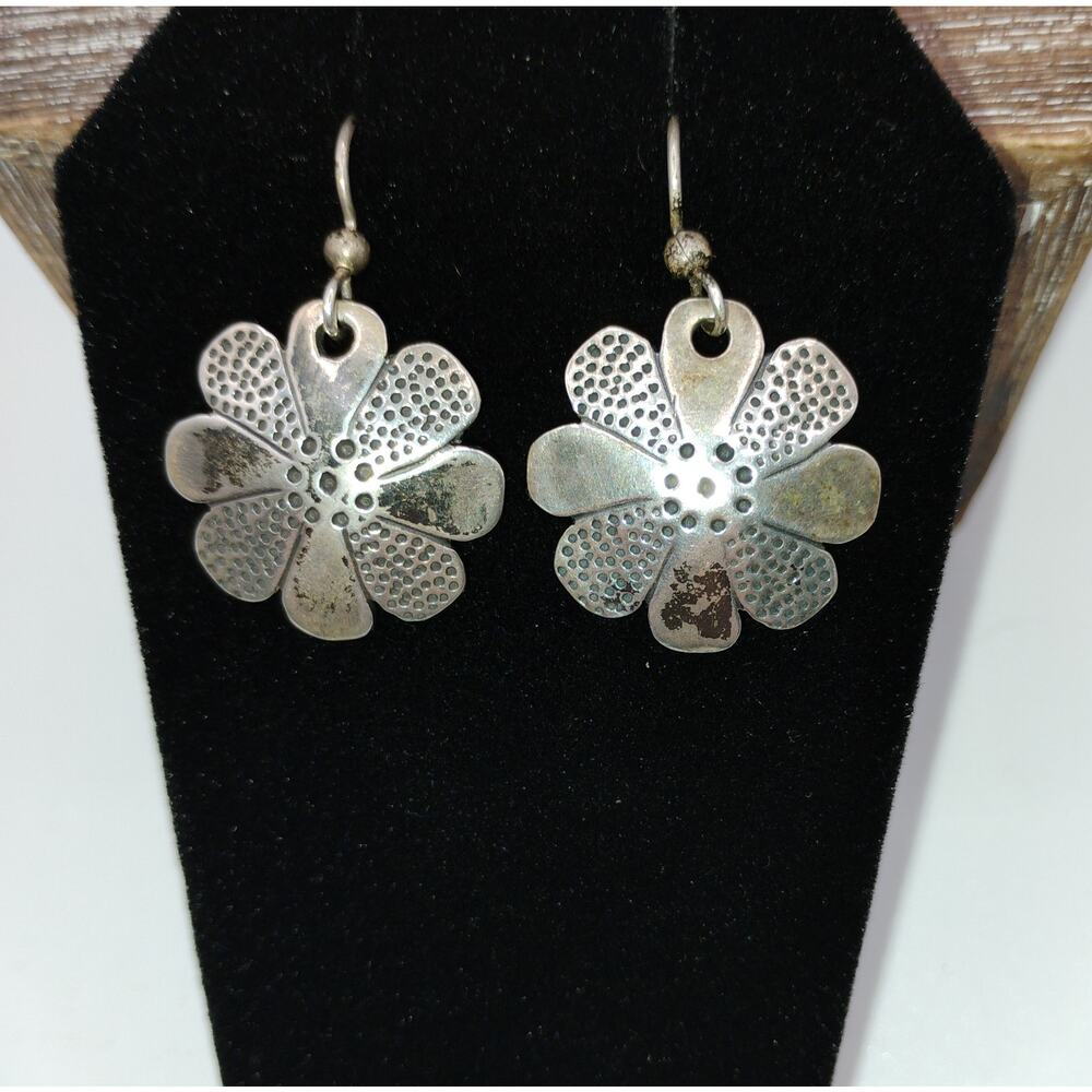 Flower Earrings Made from US Standing Liberty Quarters